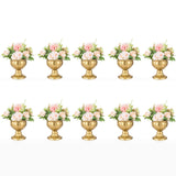 1 x Brand New NUPTIO 10pcs Gold Flower Vases for Centerpieces, Wedding Table Decoration Reception, Home Flower Stand for Birthday Party Christmas Events, Mini Size Flower Pots Indoor Outdoor - RRP €70.98