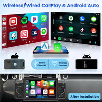 1 x RAW Customer Returns Hikity DAB DAB 1 DIN Android 13 Car Radio with Screen, 2G 64G, Wireless Apple CarPlay and Android Auto, 6.9 Touchscreen Car Radio with Sat Nav WiFi DAB RDS FM Radio USB Type-C MIC Rear View Camera - RRP €151.25