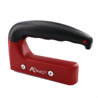 1 x RAW Customer Returns Rubber grip magnet 72.6 kg strong magnet with handle - RRP €39.99