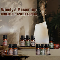 1 x RAW Customer Returns SALUBRITO Woody Essential Oils Set, Men s Fragrance Oil for Diffuser, Wood Aromatherapy Fragrance Oils Gift Set, Sandalwood, Frankincense, Cypress, Leather, Teakwood, Vetiver, Coffee - RRP €19.99