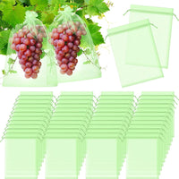 4 x Brand New 50 grape protection bags, grape protection bags, fruit protection bags, grape sacks, protective bags for grapes, fruit protection bags, garden mesh bags with drawstring, gift bags, gift packaging bags - RRP €40.28