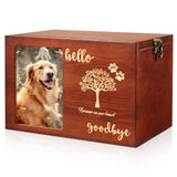 8 x Brand New Dog Urn, Personalized Pet Urns for Dogs, Wooden Pet Urn with Photo Frame Urns for Dogs and Cats, Ashes for Pets up to 70 lbs, Keepsake for Pet to Safely Store Ashes - RRP €185.6