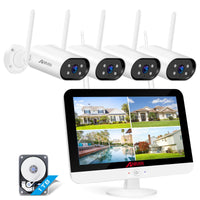 1 x RAW Customer Returns ANRAN 5MP FHD WiFi Security Camera System CCTV 8CH Surveillance Camera Set for Outdoor Indoor, 8 PCS Waterproof IP Camera with HD Night Vision and 2-Way Audio, Remote Access, 2TB HDD Pre-Installed - RRP €484.02