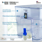 1 x RAW Customer Returns FRESIAMAX Flow water filter with tap 7.5 L. 1x cartridge. Water filter station to reduce limescale, chlorine, metals such as lead and copper. Digital display. BPA-free. Water with optimal taste - RRP €31.54