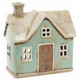 1 x RAW Customer Returns TESTEL Village Pottery Cornish Lantern Blue House - RRP €25.0