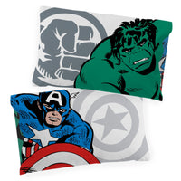 1 x RAW Customer Returns Jay Franco Marvel Comics Comic Cool 100 Cotton Children s Bedding Set 135x200 cm Single Bed Size - Duvet Cover Pillowcase 50x70 cm - RRP €35.29