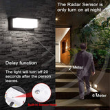 4 x RAW Customer Returns Outdoor light with motion detector, 18W LED wall light motion detector outdoor wall lamp indoor wall light waterproof IP65 wall lighting for garden hallway path porch bedroom stairwell - RRP €105.84