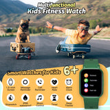 1 x RAW Customer Returns kids Smartwatch for boys and girls, IP68 waterproof children s fitness activity tracker watch, heart rate sleep monitor, 19 sports modes, pedometer, children s gifts for teenagers from 6 years green  - RRP €39.14