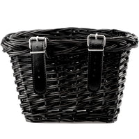 1 x Brand New AVASTA Wicker Children s Bicycle Basket for 18 20 22 Inch Girls and Boys Bicycle, Children s Bicycle Accessories, Size S, Black - RRP €18.99