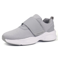 1 x RAW Customer Returns Ortho rest Men s Diabetic Walking Shoes Edema Shoes for Swollen Feet Arch Support Orthopedic Sneakers 42, Light Gray  - RRP €60.49