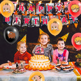 1 x Brand New Anime Birthday Balloons, 33 Pieces Birthday Decoration Set Chainsaw Theme Party Decoration with Birthday Banner Anime Balloons Cupcake Toppers for Kids Birthday Party Decoration - RRP €19.2