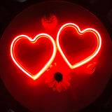 1 x RAW Customer Returns 2 Pack Red LED Heart Signs Battery Operated Neon Heart, Valentine s Day Love Lamp for Wedding Girls Women Room Wall Decoration, Christmas Valentine s Day Gifts for Wife. 7.8 x 8.2 inches - RRP €17.19