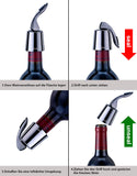 1 x RAW Customer Returns OWO 2 Pieces Wine Stopper Wine Bottle Stopper Stainless Steel Wine Stopper Bottle Stopper Vacuum Wine Stoppers Reusable Wine Stopper Gifts for Wine Lovers Black  - RRP €15.12