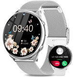 1 x RAW Customer Returns Fitonme Smartwatch Women with Phone Function 1.39 Inch Always-on Display, IP67 Waterproof Sports Watch Wristwatch with Sleep Monitor Heart Rate Monitor SpO2 Blood Pressure Measurement Pedometer for Android iOS - RRP €59.99