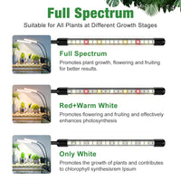 1 x RAW Customer Returns wolezek plant lamp LED, full spectrum growth lamps for plants, 6000K plant light for indoor plants, plant lamp, grow light with 5 levels dimmable, 6 12 16H auto timer - RRP €18.54