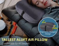 2 x RAW Customer Returns TREKOLOGY Inflatable Pillow, Camping Pillow for Sleeping, Aluft Pro Camping Pillow for Backpacking, Beach Pillow, Portable Inflatable Travel Pillow, Compact Inflatable Pillow - RRP €51.98