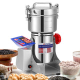 1 x RAW Customer Returns Moongiantgo 800g Grain Grinder Electric Spice Mill with LED Display, Stainless Steel 2500W 36000 RPM Commercial Motor, 30s High Speed Superfine Grinding, for Herbs Grains Spices - RRP €147.3