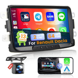 1 x RAW Customer Returns 2G 64G Android 13 Car Radio 2Din Carplay with Navigation For Renault Dacia Duster Sandero Logan Dokker 8 inch Car Radio Stereo with Bluetooth Handsfree Android Auto RDS HI-FI WiFi Rear View Camera - RRP €205.99