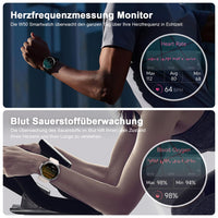 1 x RAW Customer Returns Smartwatch Women Men 1.39 Inch Watches Fitness Tracker Watch with Pedometer Sports Watch Heart Rate Blood Oxygen Sleep Monitor IP68 Waterproof Fitness Watch Tactical Smart Watch for iOS Android - RRP €39.99