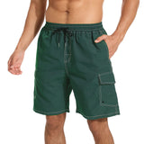 1 x Brand New JustSun Men s Swim Trunks Men s Swim Shorts Pool Board Shorts Quick Dry Surfing Shorts for Swimming Beach Vacation Sport Swim Men s Green Lawn S - RRP €22.8