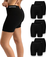 1 x RAW Customer Returns multi-stocking women s boxer shorts long cycling shorts seamless - under dress skirt anti-chafing - made of silky soft bamboo fiber - more breathable than cotton - eco-friendly material 6 pack black XL - RRP €34.95