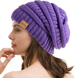 18 x Brand New REDESS Slouchy Beanie Hat for Men and Women Winter Warm Chunky Soft Oversized Cable Knit Hat - RRP €341.82