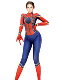 1 x RAW Customer Returns Olanstar Women Spiderman One Piece Costume Superhero Costume Halloween Anime Cosplay Carnival Party - RRP €34.67