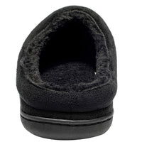 1 x RAW Customer Returns NewDenBer Slippers Men s Memory Foam Winter Comfortable Soft Plush Lined Non-Slip Warm Slippers EU 45 46, Black  - RRP €25.69