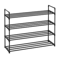 1 x RAW Customer Returns SONGMICS 4-Tier Shoe Rack, Metal Shoe Rack for 20 Pairs of Shoes, for Living Room, Entrance, Hallway and Cloakroom, 30 x 92 x 74 cm, Black LSA14BK - RRP €21.8