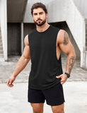 1 x RAW Customer Returns COOFANDY Tank Top Bodybuilding Men Workout Gym Sleeveless Muscle Shirts T-Shirt, White Black 2 Pack L - RRP €27.2