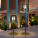 4 x Brand New Solar floor lamp outdoor 2 in 1 solar charging USB charging height adjustable made of metal LED solar outdoor floor lamp with light sensor, dimmable RGB 8 colors solar table lamp, IP65 waterproof for terrace garden - RRP €229.88