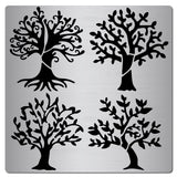 1 x RAW Customer Returns GORGECRAFT 6.3 Inch Tree of Life Metal Stencil Leaves Stencils Stainless Steel Leaf Painting Reusable Templates Journal Tool for Painting on Wood, Wood Burning, Pyrography and Engraving - RRP €20.4