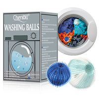 23 x Brand New Cherioll Laundry Ball, 12PCS Laundry Balls Fabric Pet Hair Remove Washing Machine Clothes Cleaning Colorful Washing Ball Reusable Eco-Friendly Laundry Ball for - RRP €408.02