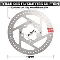 1 x RAW Customer Returns 1PZ FM8-P3M 8.5 Inch Scooter Solid Wheel Replacement for Xiaomi M365 Electric Scooter, 8 1 2 Solid Tire with Aluminum Hub and Rear Solid Tire Disc Brake - RRP €27.9