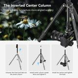 1 x RAW Customer Returns SMALLRIG 71 Video Tripod with Fluid Head, Aluminum Camera Tripod, 360 Panorama Video Tripod for Travel, Height Adjustable from 16.5 to 71 , Max. Payload 15 kg, Fluid Head Payload 3 kg, CT180 3760 - RRP €119.9