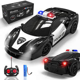 4 x RAW Customer Returns Muakiz Remote Control Car from 3 4 5 6 7 8 Years RC Cars Toy Police Car with Remote Control for Boys Girls Gift Children s Toy with Rechargeable Battery Police Light - RRP €98.32