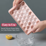 6 x RAW Customer Returns Ice cube tray with lid 2 pack, ice ball mold for freezer, making 1.2 inches x 66 pieces for ice cooling cocktails, whiskey, tea and coffee - RRP €66.54