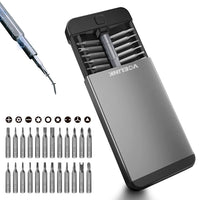 1 x RAW Customer Returns VCELINK Precision S2 Screwdriver Set with 24 Bits, 25 in 1 Screwdriver Kit, Disassembly and Repair Kit for iPhone, iPad, Switch, PS4, Xbox, PC, Macbook, Glasses, Watch - RRP €15.12