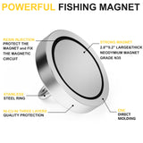 1 x RAW Customer Returns Magnetpro fishing magnet over 420 kg pulling force Super strong neodymium magnets, heavy-duty rare earth magnets with eyebolt, diameter 90 mm for magnetic fishing, hunting, receding in the river - RRP €31.46