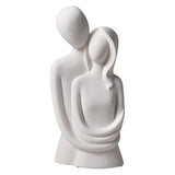 1 x RAW Customer Returns DASNTERED Modern Sculpture Couple Ceramic Sculpture Living Room Ceramic Sculpture Abstract Modern Gift Desk Home Decor Couple Statue - RRP €31.99