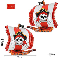 1 x Brand New MEZHEN Pirate Birthday Balloon Decoration Pirates Latex Balloons Cake Decorations Foil Balloons for Kids Baby Shower Decoration 34 Pieces - RRP €19.2