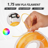 1 x RAW Customer Returns AMOLEN 3D Printer Filament Bundle Multicolor,PLA Filament 1.75mm,Silk Filament Bundle,Gold, Silver, Bronze, Red Copper,3D Printing Filament Bundle,200gX 4 Spool - RRP €33.26