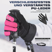 1 x Brand New Kineed Ski Gloves Women s Touchscreen Winter Gloves Waterproof Snowboard Gloves Winter Warm Snow Gloves Windproof 3M Thinsulate Pink M... - RRP €29.23