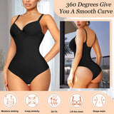 1 x RAW Customer Returns Bingrong Women s Shapewear Figure-Shaping Tummy Control Strong Shaping Body Shaper Waist Shaper Bodysuit M, Black  - RRP €28.49