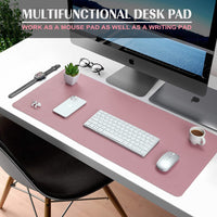 1 x RAW Customer Returns K KNODEL Table Mat, Desk Mat, 80 x 40cm PVC Table Mat, Laptop Table Mat, Waterproof Writing Mat for Office or Home, Double-Sided Purple Pink  - RRP €15.32