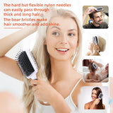 12 x Brand New Hair Brush, Double Sided Boar Bristle Brush for Thick Curly Thin Long Short Wet or Dry Hair, Reduce Tangle Hair Breakage, Gift Box Tail Comb - RRP €133.08