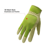 1 x Brand New HLDD HANDLANDY Pigskin Women Gardening Gloves, Scratch-Resistant Work Gloves, 3D Mesh Comfort Fit, Comfort and Breathable Design for Rose Garden Small, Green  - RRP €15.04