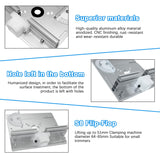 1 x RAW Customer Returns Set of 3 router table insert plates, aluminum router table for router with holder chamfering moment, table router insert plate, router insert plate for router chamfering aluminum alloy  - RRP €29.99