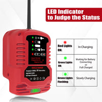 1 x RAW Customer Returns EID charger replacement for Einhell Power X-Change 18V charger 2A Li-Ion, 18V, EU plug, battery monitoring and intelligent charging management, LED display  - RRP €21.17