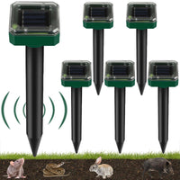 1 x RAW Customer Returns Molbory Solar Mole Repeller 6 pieces, Mole Repeller, Ultrasonic Vole Repeller, Vole Repeller, Animal Repellent Device for Moles, Gophers, Snakes, Voles and other Pests - RRP €25.73